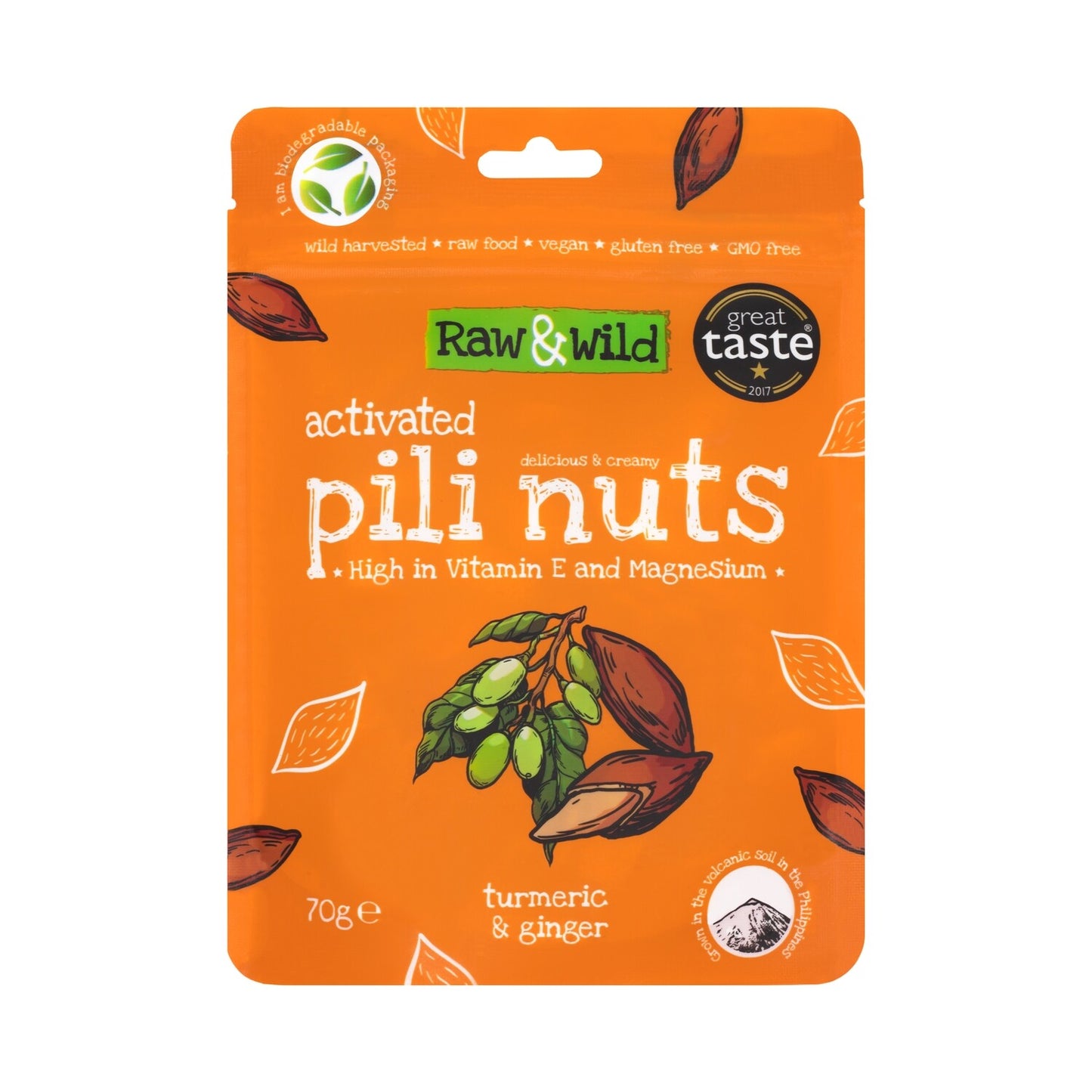 Activated Turmeric & Ginger Pili Nuts - 70g