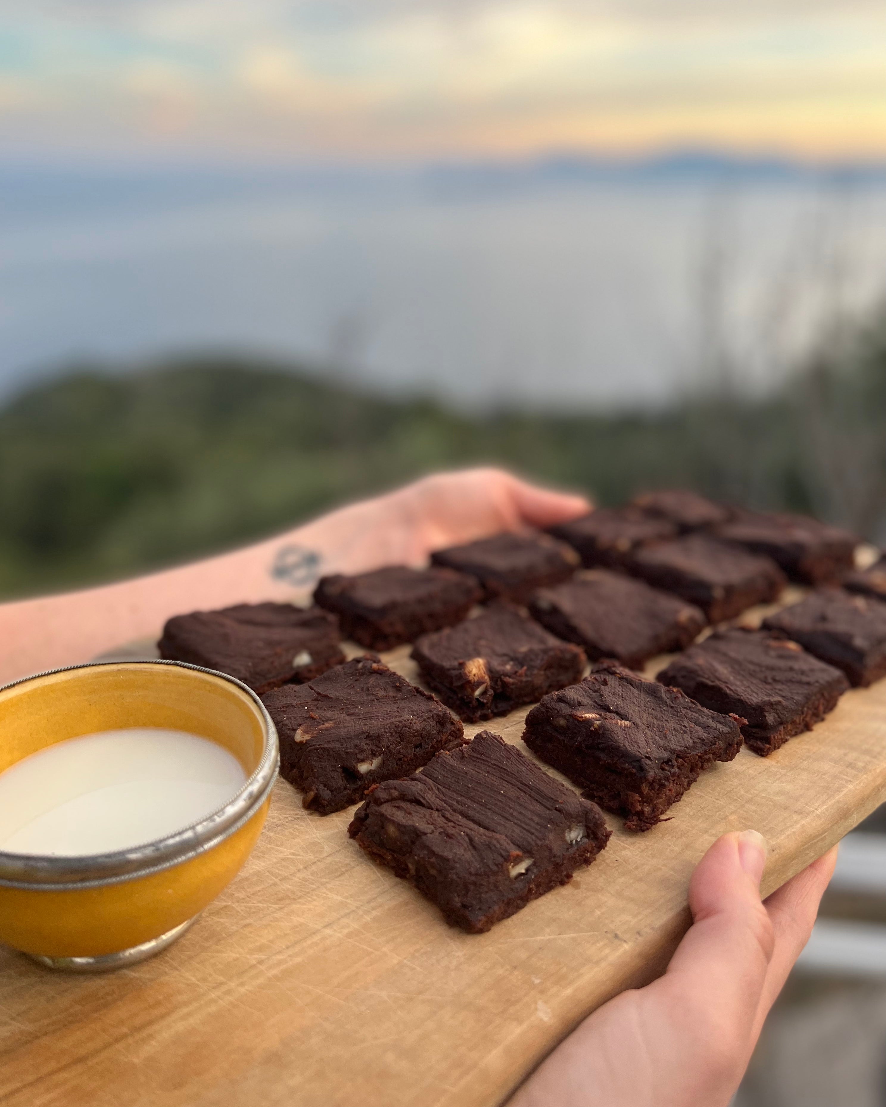 Carob Zucchini Brownies with Pili Nuts RAW&WILD LTD