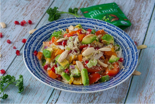 Sprouted Quinoa & Pili Nut Salad