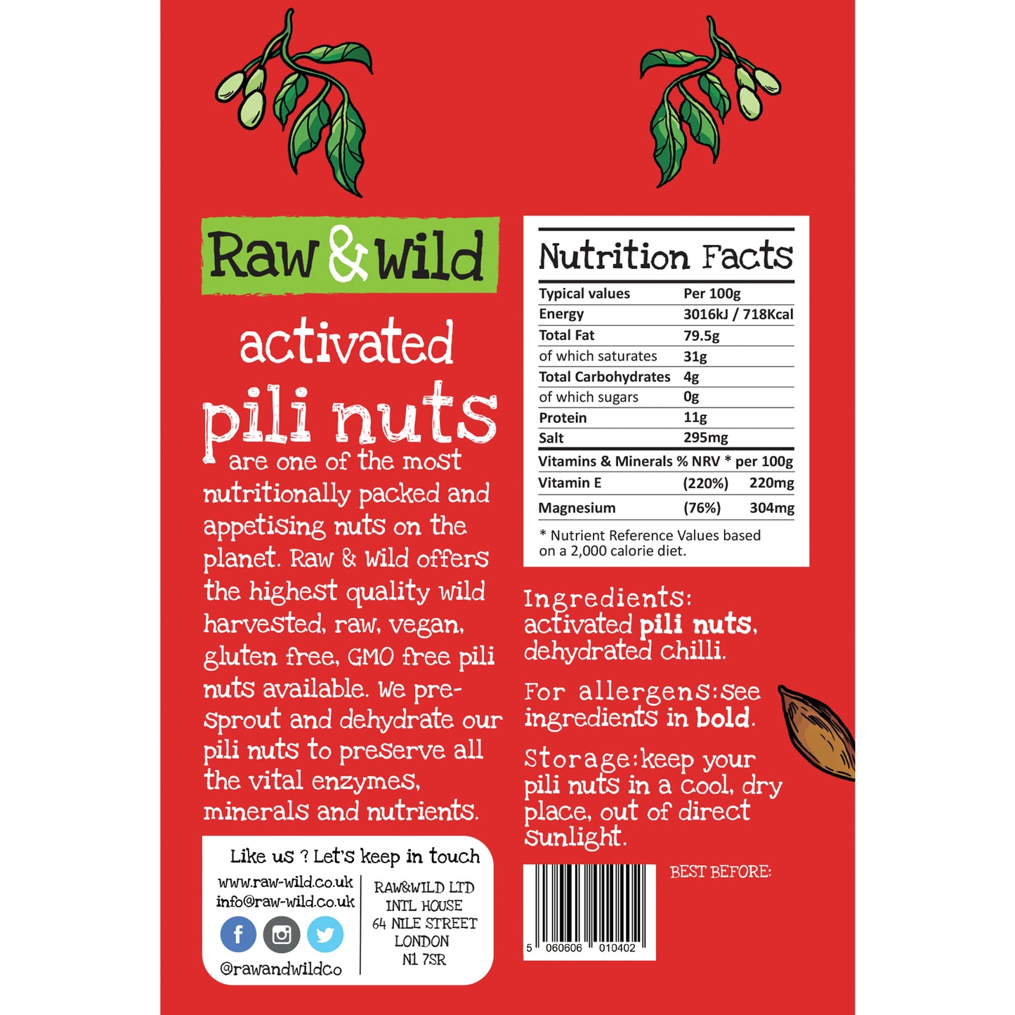 Chilli Pili Nuts Back Cover