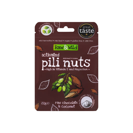 Raw Chocolate & Coconut Pili Nuts snack pack